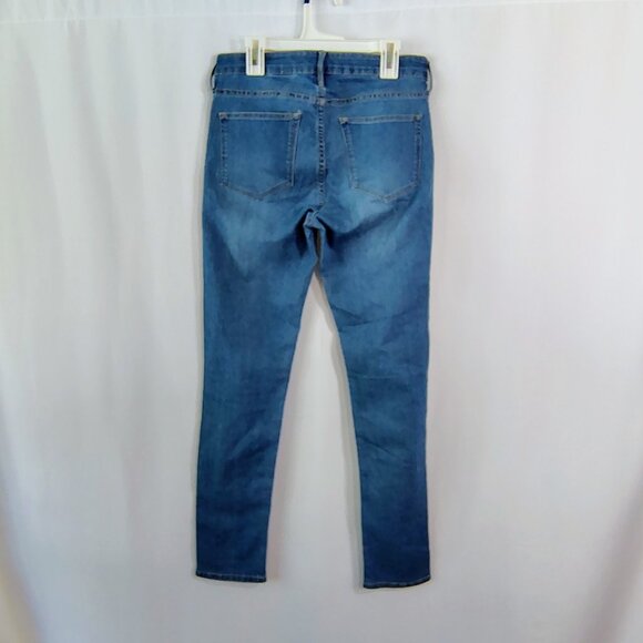 H&M Jeans Womens Size W28 Blue Skinny Ankle Regular Waist Zip Stretch - Picture 4 of 8